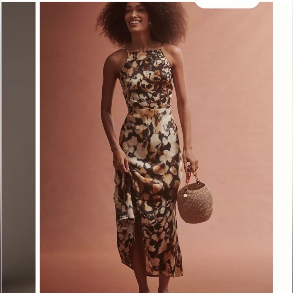 ANTHROPOLOGIE CONDITIONS APPLY SLIP MIDI DRESS- Small